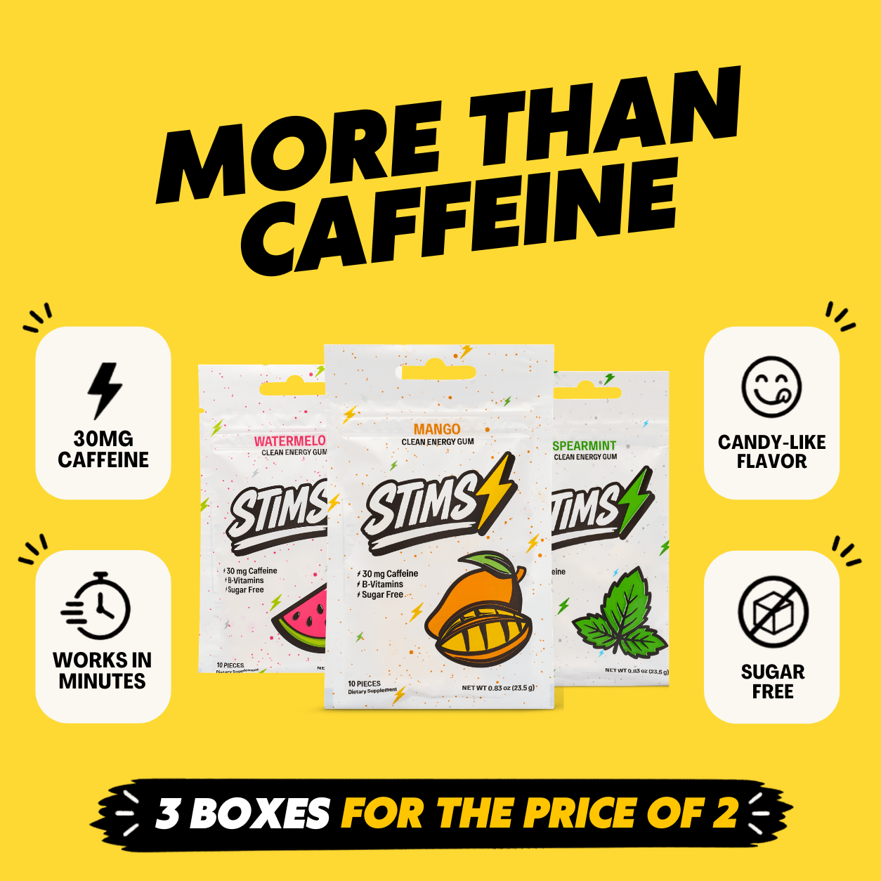STIMS® ENERGY GUM - DISCOVERY BUNDLE - Stims Energy Gum