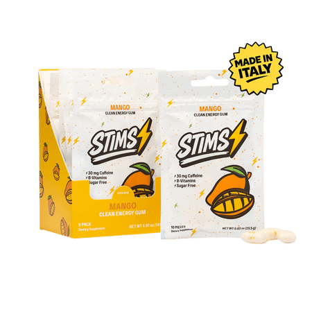 STIMS® MANGO ENERGY GUM - Stims Energy Gum