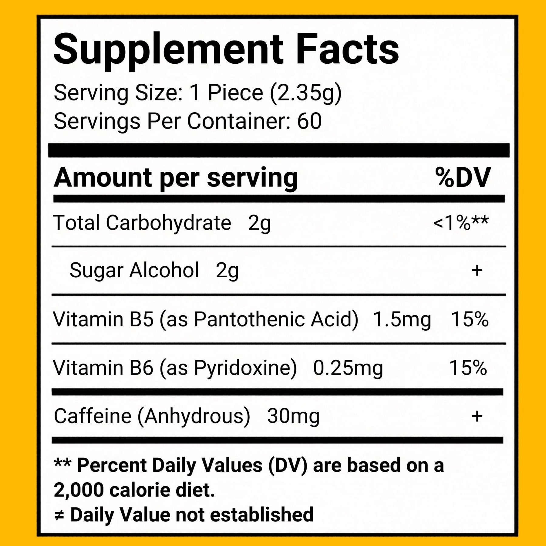 STIMS® MANGO ENERGY GUM - Stims Energy Gum