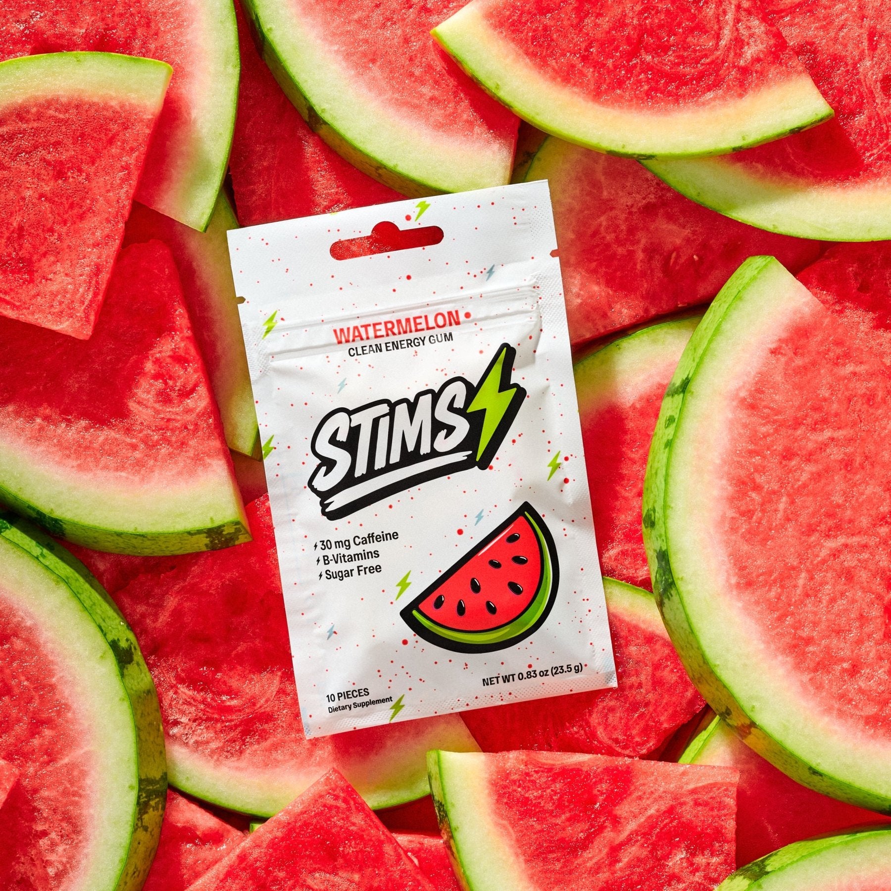 STIMS® WATERMELON ENERGY GUM - Stims Energy Gum
