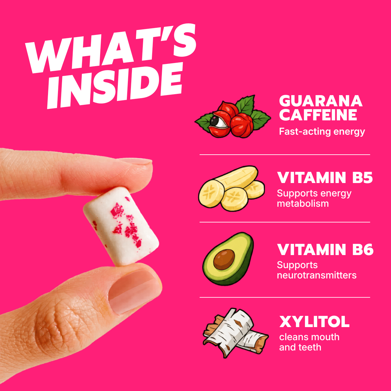 STIMS® WATERMELON ENERGY GUM - Stims Energy Gum